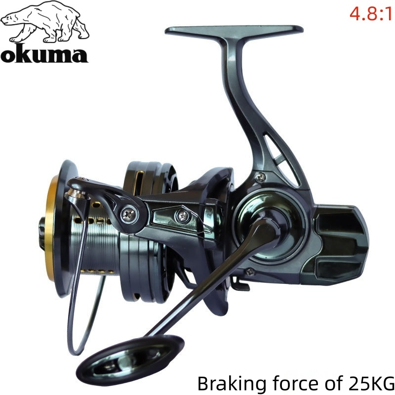 OKUMA Fishing Reel 8000-14000  - đánh giá và giá Abu Garcia Reel Max