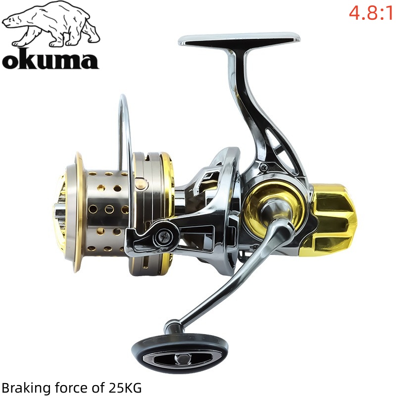 OKUMA Fishing Reel 8000-14000  - đánh giá và giá Abu Garcia Reel Max