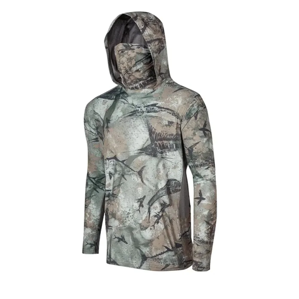 Camouflage Fishing Shirt Upf 5 - đánh giá và giá Fishing Mask Sun Protection