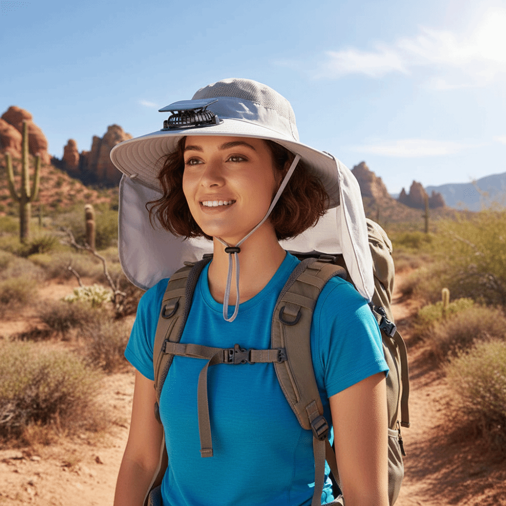 Gift UPF50+ Solar Fan Hat Wate - đánh giá và giá Fishing Hat